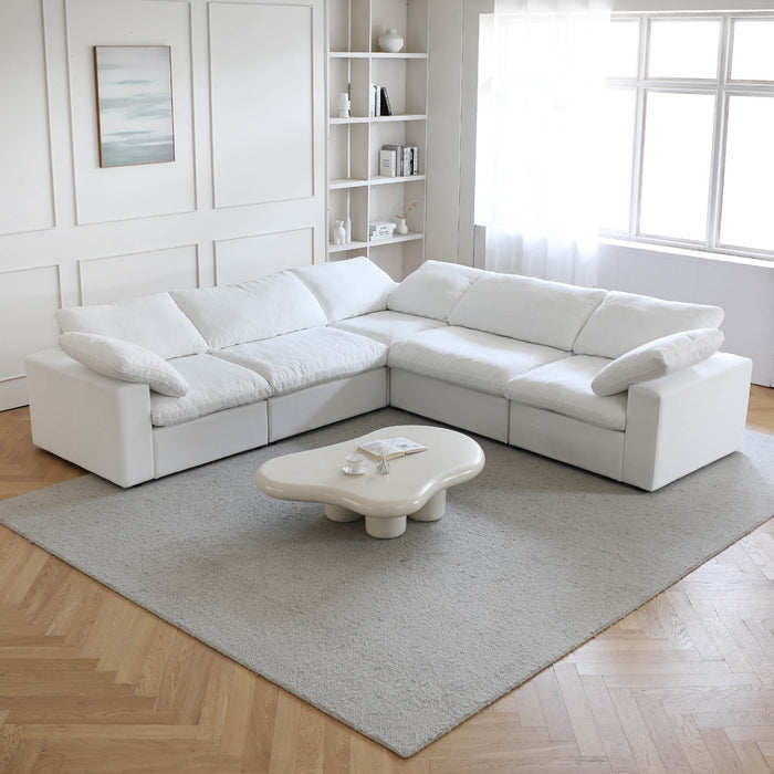 5  pc stuffed Sectional Sofa Set